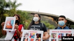 Caracas'ta tutuklu ailelerinin protestosu devam ediyor.