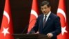 Turkish Prime Minister Ahmet Davutoglu speaks in Ankara, Turkey, Sept. 7, 2015.