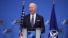 Tổng thống Mỹ Joe Biden phát biểu trong cuộc họp báo trong khuôn khổ hội nghị thượng đỉnh NATO, tại Brussels, Bỉ, ngày 24 tháng 3 năm 2022. 